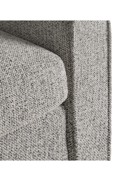 Fauteuil club gris chiné en tissu 81x75x82 cm Orlenivo Ixia - 9