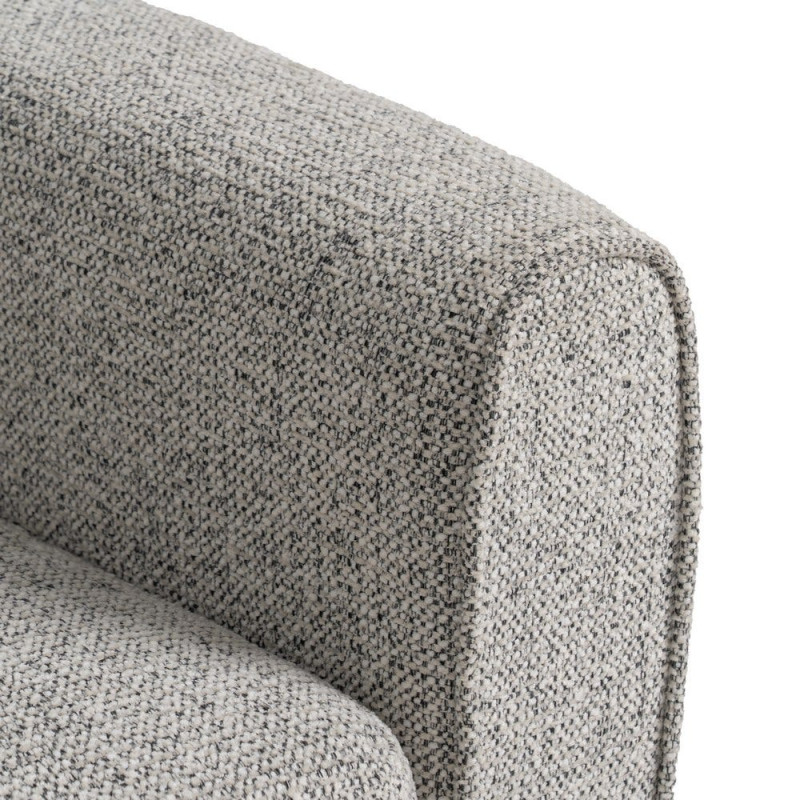 Fauteuil club gris chiné en tissu 81x75x82 cm Orlenivo Ixia - 10