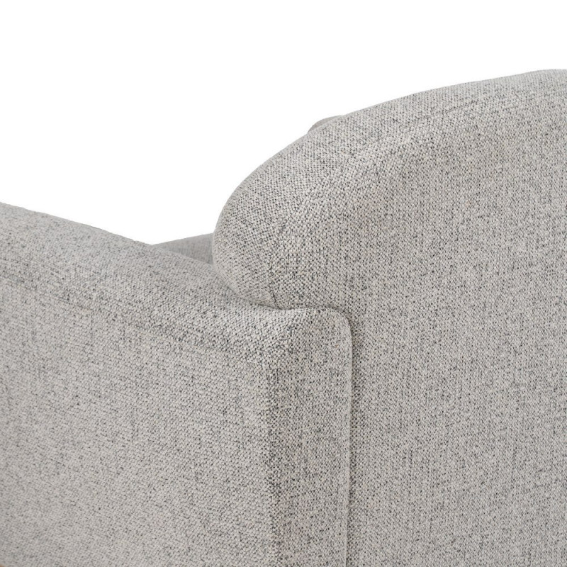 Fauteuil club gris chiné en tissu 81x75x82 cm Orlenivo Ixia - 11