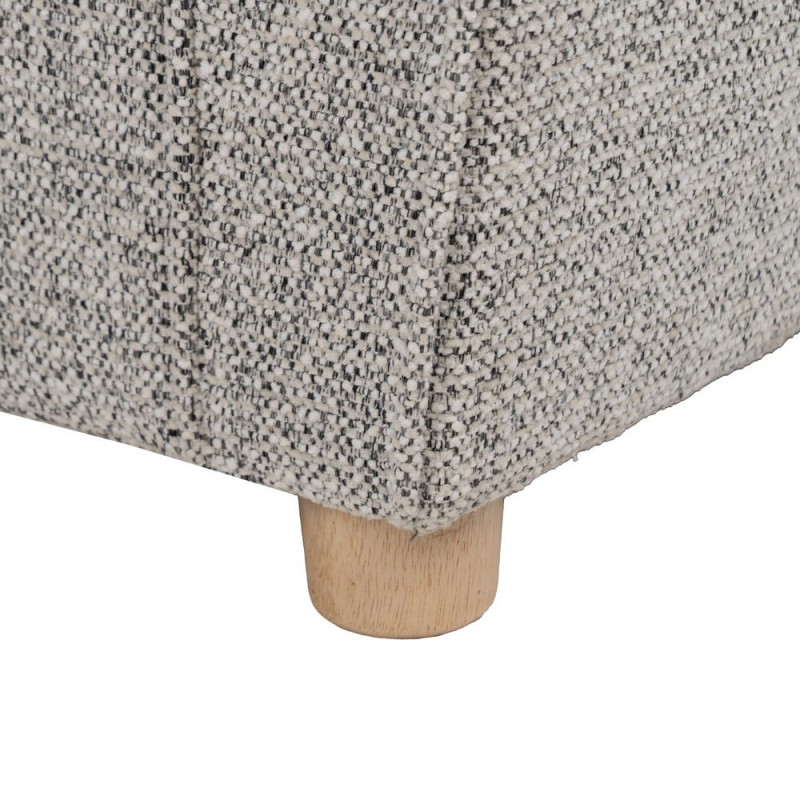 Fauteuil club gris chiné en tissu 81x75x82 cm Orlenivo Ixia - 13