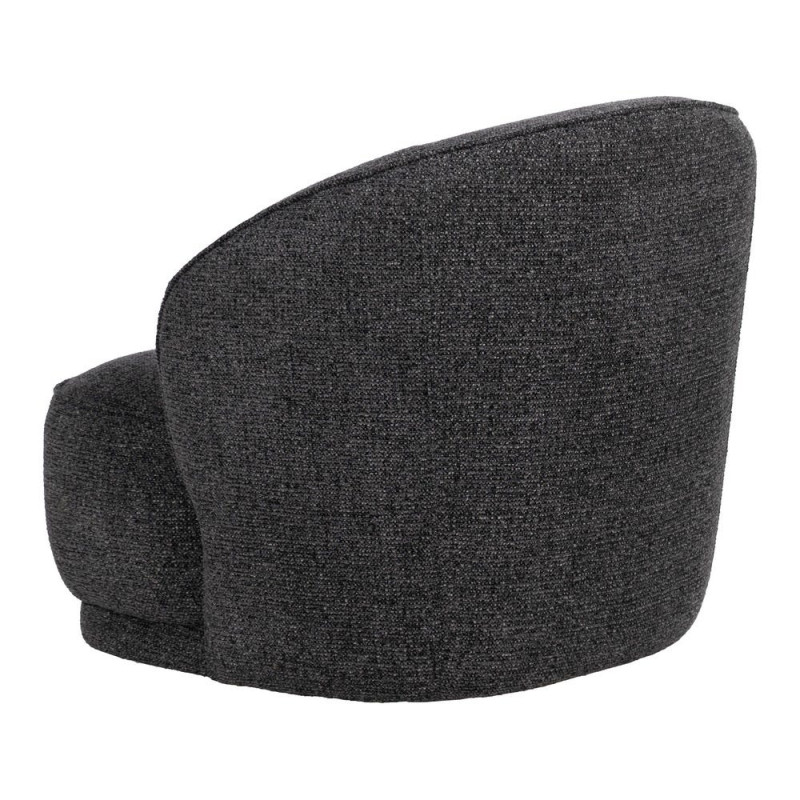 Fauteuil gris anthracite enveloppant en tissu 78x81x74 cm Sareledo Ixia - 3