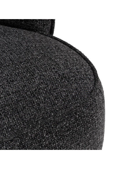 Fauteuil gris anthracite enveloppant en tissu 78x81x74 cm Sareledo Ixia - 7