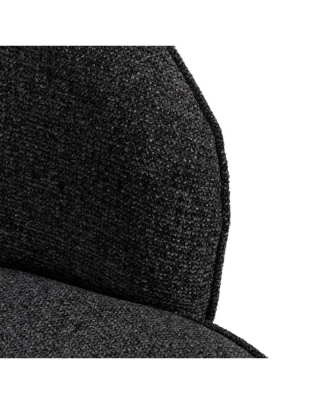 Fauteuil gris anthracite enveloppant en tissu 78x81x74 cm Sareledo Ixia - 8