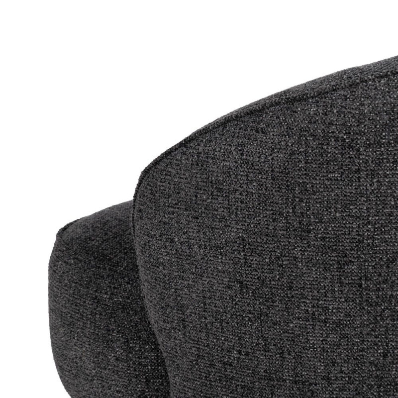 Fauteuil gris anthracite enveloppant en tissu 78x81x74 cm Sareledo Ixia - 9