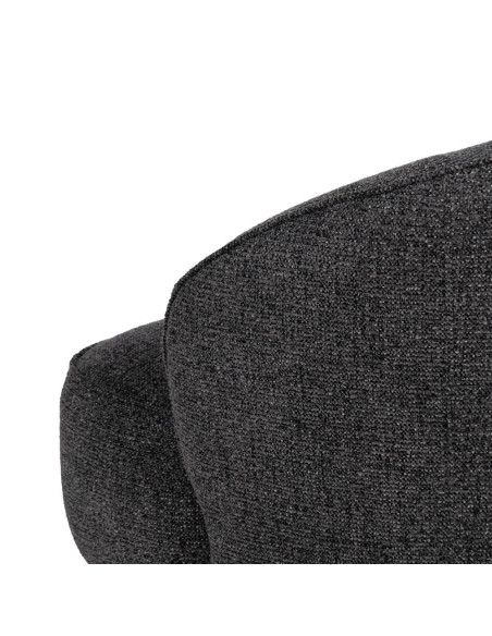 Fauteuil gris anthracite enveloppant en tissu 78x81x74 cm Sareledo Ixia - 9