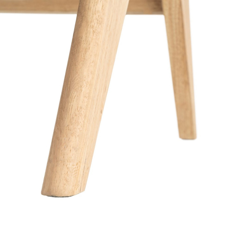 Fauteuil scandinave beige en tissu et bois 74x76x85 cm Lomarero Ixia - 11