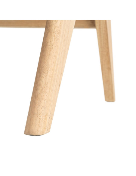 Fauteuil scandinave beige en tissu et bois 74x76x85 cm Lomarero Ixia - 11