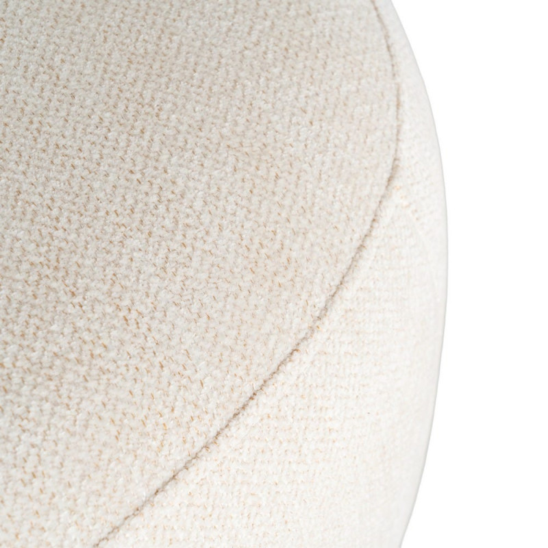 Fauteuil pivotant beige crème à motif graphique 73x68x74 cm Arelano Ixia - 10