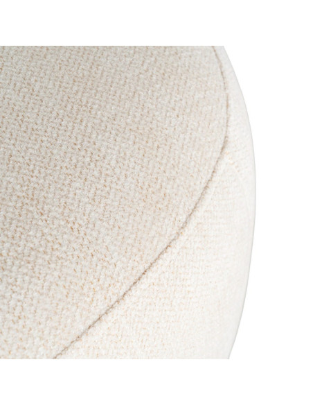 Fauteuil pivotant beige crème à motif graphique 73x68x74 cm Arelano Ixia - 10