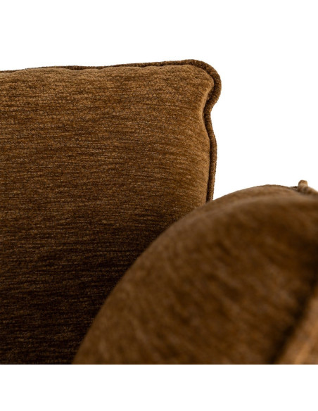 Fauteuil lounge caramel en tissu et métal 95x80x79 cm Barelero Ixia - 7