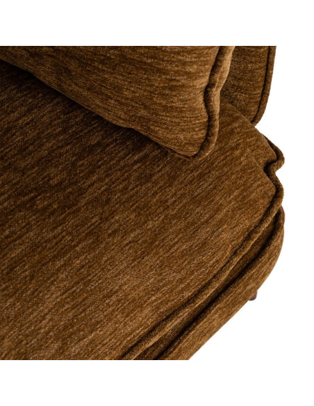 Fauteuil lounge caramel en tissu et métal 95x80x79 cm Barelero Ixia - 10