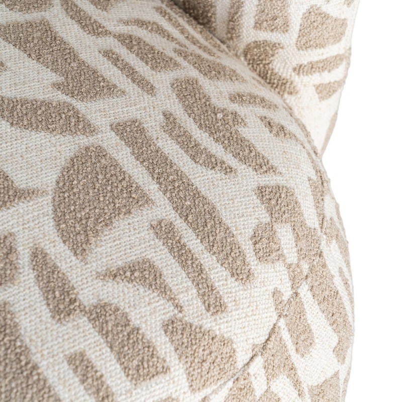Fauteuil lounge beige à motif graphique 73x82x70 cm Tavelado Ixia - 10