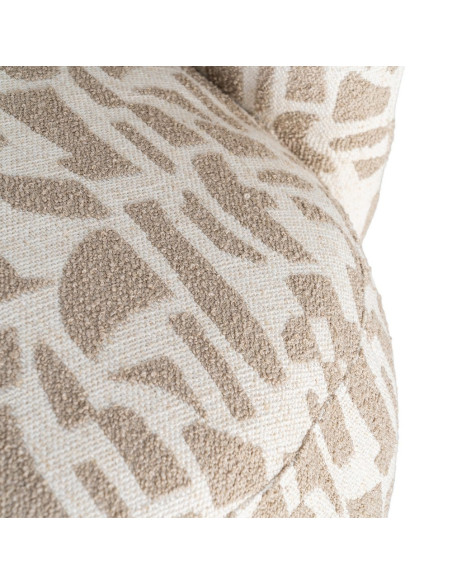 Fauteuil lounge beige à motif graphique 73x82x70 cm Tavelado Ixia - 10