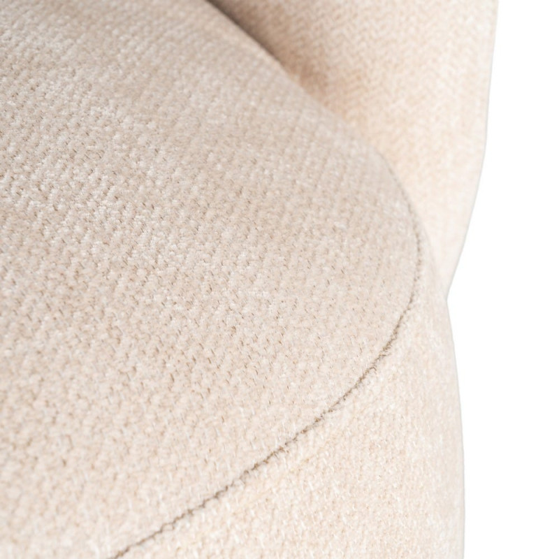 Fauteuil lounge crème en tissu 73x82x70 cm Tavelado Ixia - 10
