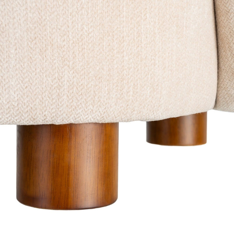 Fauteuil lounge crème en tissu 73x82x70 cm Tavelado Ixia - 11