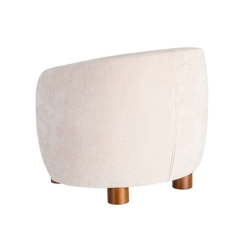 Fauteuil lounge crème en tissu 73x82x70 cm Tavelado Ixia - 12