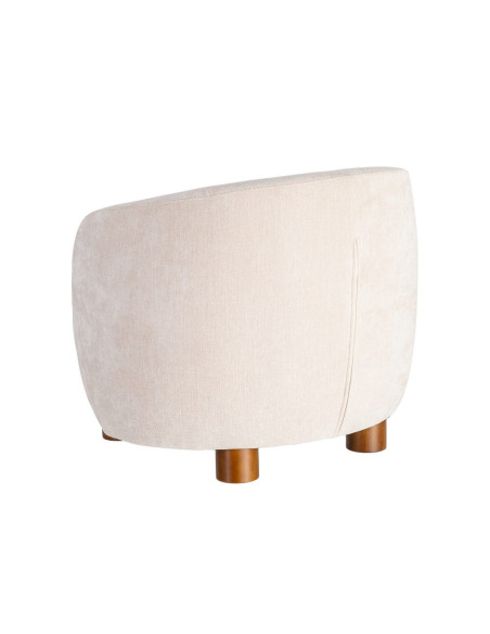 Fauteuil lounge crème en tissu 73x82x70 cm Tavelado Ixia - 12