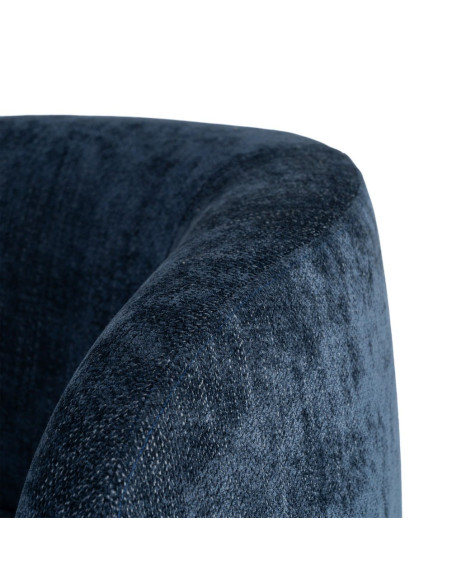 Fauteuil lounge bleu nuit en tissu 73x82x70 cm Tavelado Ixia - 7
