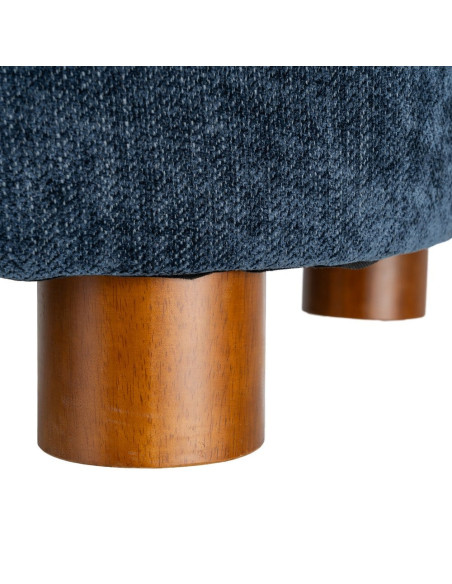 Fauteuil lounge bleu nuit en tissu 73x82x70 cm Tavelado Ixia - 11
