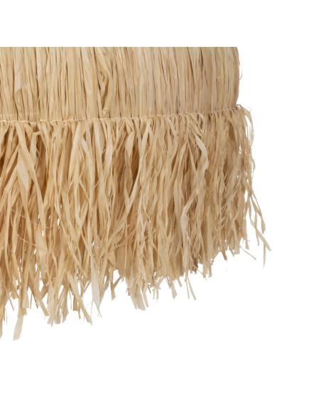 Grande suspension beige en fibres naturelles à franges 80x80x45 cm Isenesa Ixia - 4