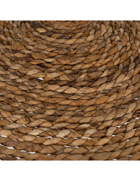 Grande suspension beige en fibres naturelles à franges 80x80x45 cm Isenesa Ixia - 6