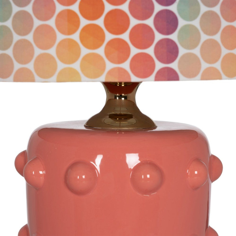 Lampe à poser céramique rose corail 35,5x35,5x60,5 cm Mavelora Ixia - 3