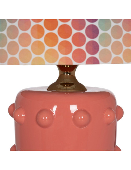 Lampe à poser céramique rose corail 35,5x35,5x60,5 cm Mavelora Ixia - 3