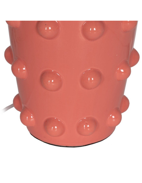 Lampe à poser céramique rose corail 35,5x35,5x60,5 cm Mavelora Ixia - 5
