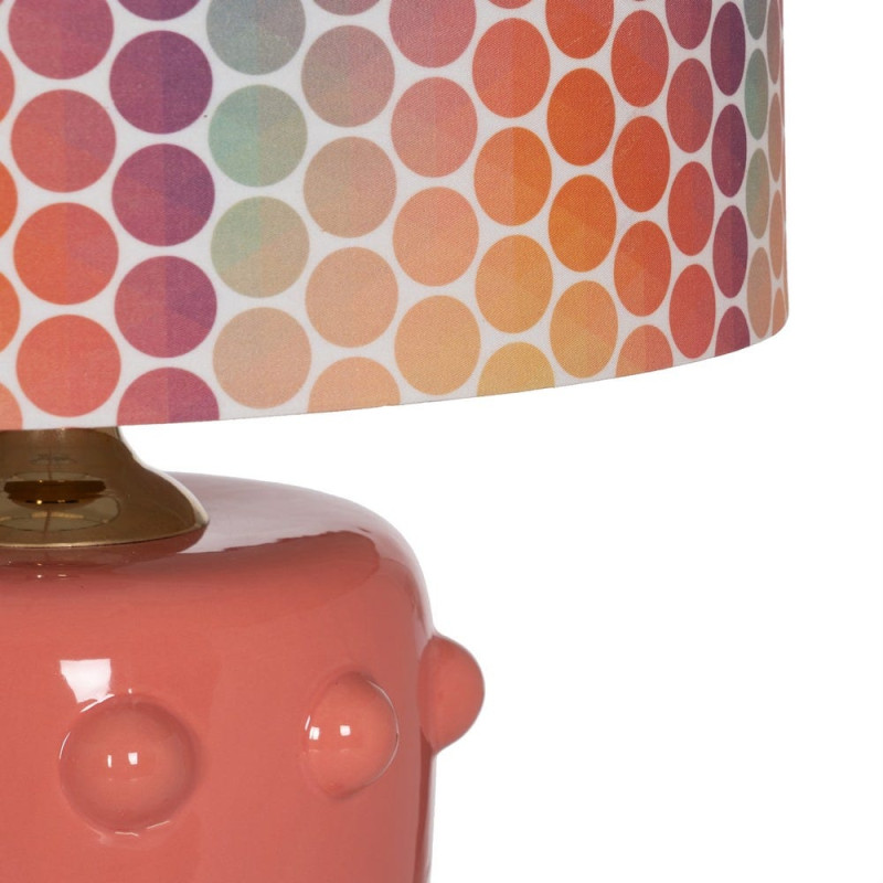 Lampe à poser céramique rose corail 35,5x35,5x60,5 cm Mavelora Ixia - 6