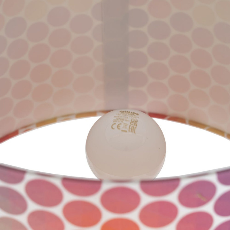 Lampe à poser céramique rose corail 35,5x35,5x60,5 cm Mavelora Ixia - 7