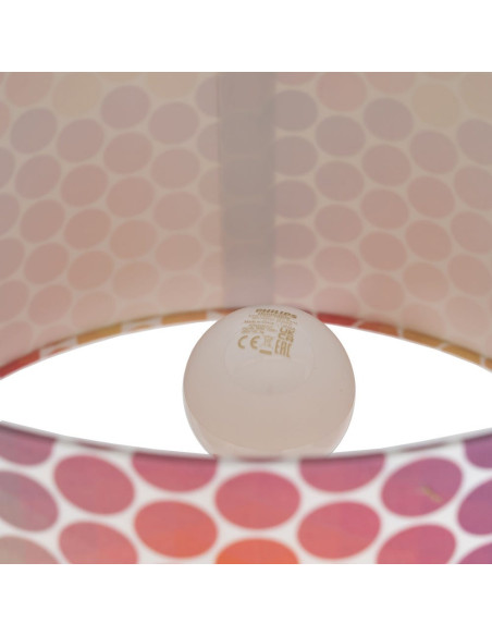 Lampe à poser céramique rose corail 35,5x35,5x60,5 cm Mavelora Ixia - 7