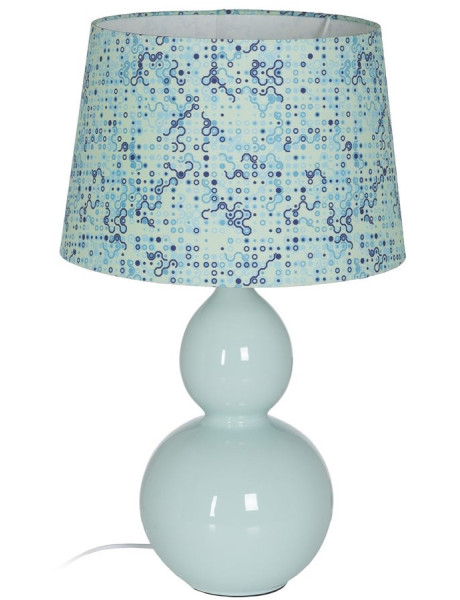 Lampe à poser céramique vert d’eau 38x38x63,5 cm Delarora Ixia - 1