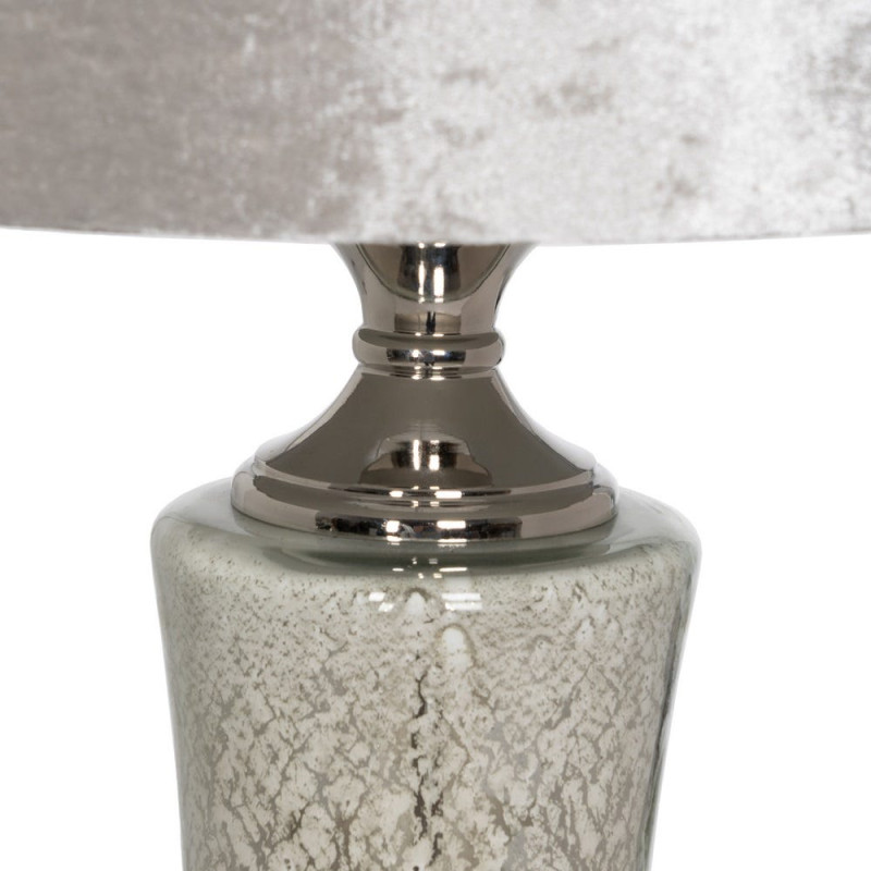 Lampe à poser verre argenté 38x38x80 cm Tarenaya Ixia - 3