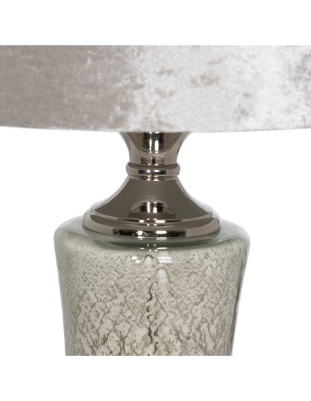 Lampe à poser verre argenté 38x38x80 cm Tarenaya Ixia - 3