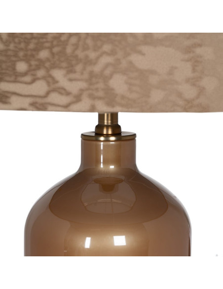 Lampe à poser verre ambré 39x39x68,5 cm Farelisa Ixia - 2