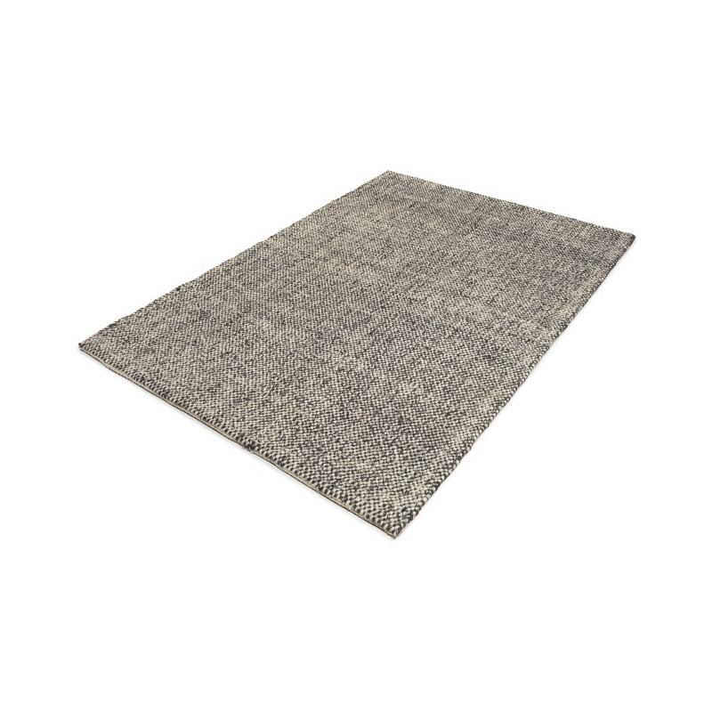 Tapis en laine chocolat et ivoire 235x165 cm Lisbon  - 2