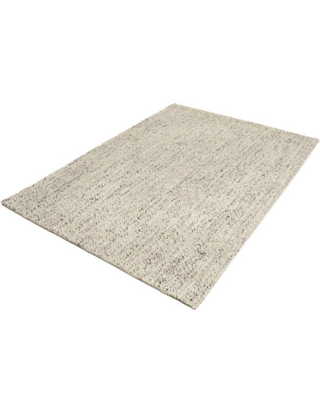 Tapis en laine gris clair et ivoire 235x165 cm Lisbon  - 2