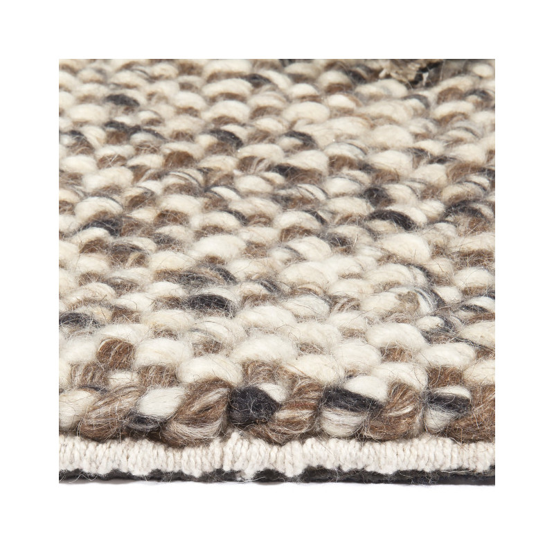 Tapis en laine taupe et ivoire 235x165 cm Lisbon  - 3