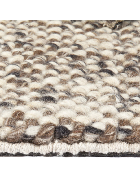 Tapis en laine taupe et ivoire 235x165 cm Lisbon  - 3