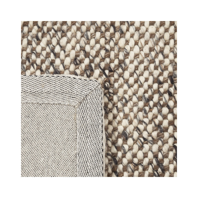 Tapis en laine taupe et ivoire 235x165 cm Lisbon  - 4