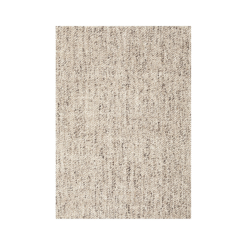 Grand tapis en laine taupe et ivoire 295x195 cm Lisbon  - 1