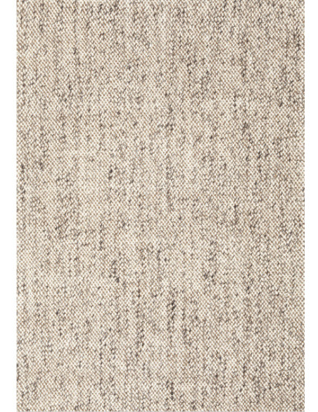 Grand tapis en laine taupe et ivoire 295x195 cm Lisbon  - 1