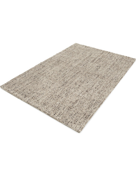 Grand tapis en laine taupe et ivoire 295x195 cm Lisbon  - 2