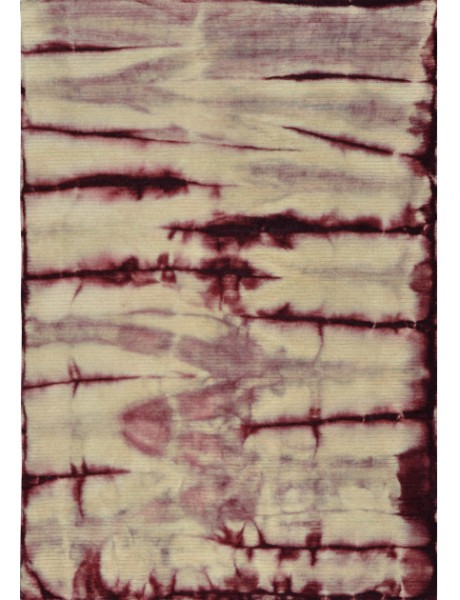 Tapis en laine bordeaux et beige 230x160 cm Tie-Dye  - 1