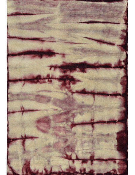 Tapis en laine bordeaux et beige 230x160 cm Tie-Dye  - 1