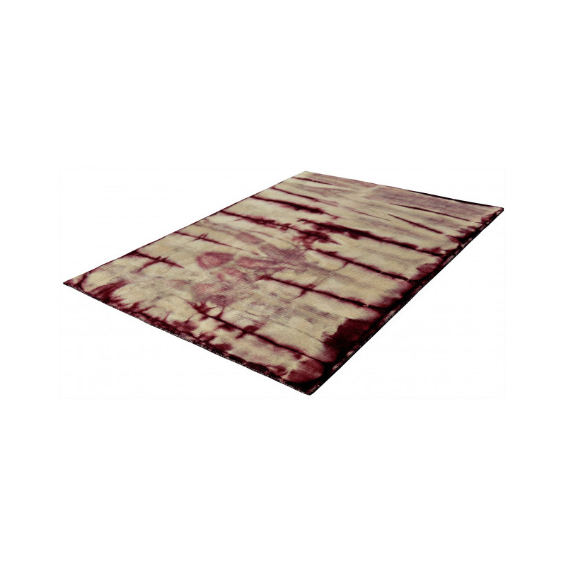 Tapis en laine bordeaux et beige 230x160 cm Tie-Dye  - 2