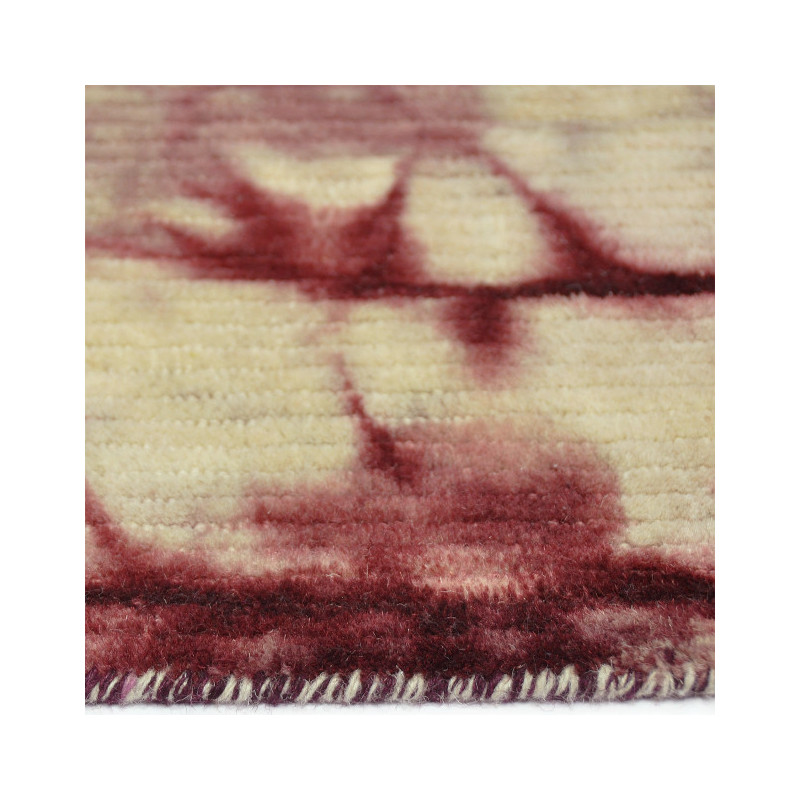 Tapis en laine bordeaux et beige 230x160 cm Tie-Dye  - 3