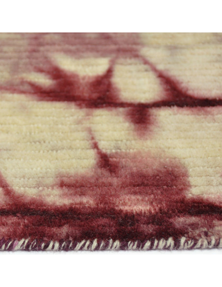 Tapis en laine bordeaux et beige 230x160 cm Tie-Dye  - 3