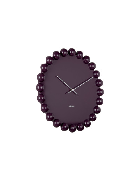 Horloge murale silencieuse prune en métal Ø40 cm Cadiz Dotty Karlsson - 3
