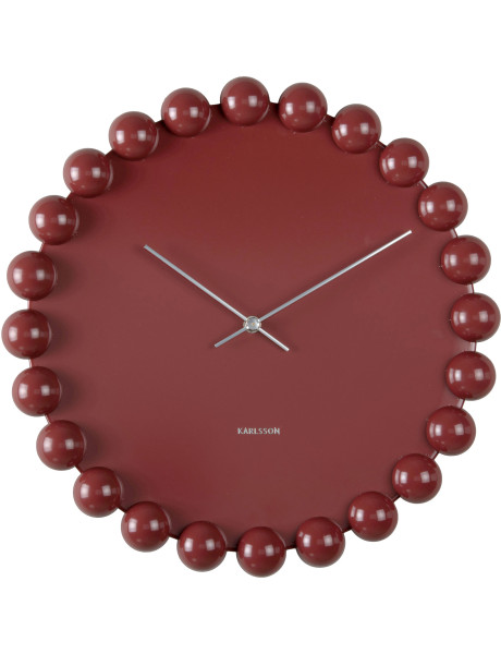 Horloge murale silencieuse bordeaux 40 cm Cadiz Dotty Karlsson - 1